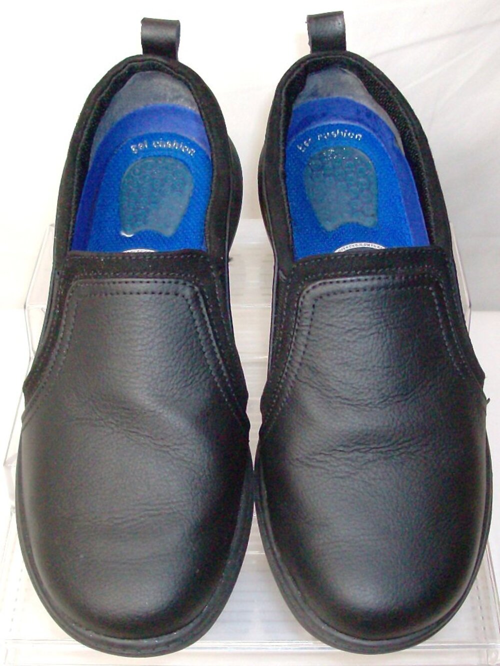 Dr Scholl's Careers Janette Slip resistant Faux Leather Shoe 7 1/2 W Black